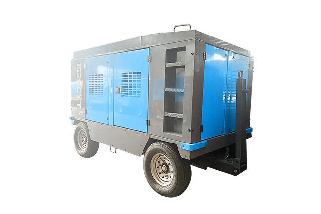 Portable screw air compressor